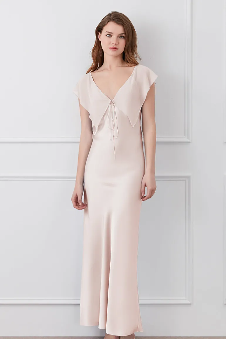 Dresses | Midi Dresses<CULT MIA CRETE SILK MIDI DRESS IN PINK Ballet Pink