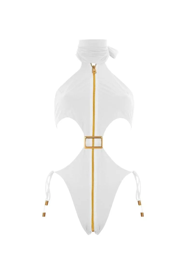 Swimwear<CULT MIA CYNOSURE ONE-PIECE SWIMSUIT White