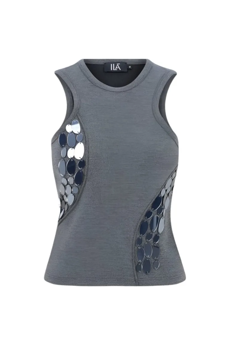 Tops<CULT MIA DARCY TOP IN Dark Grey