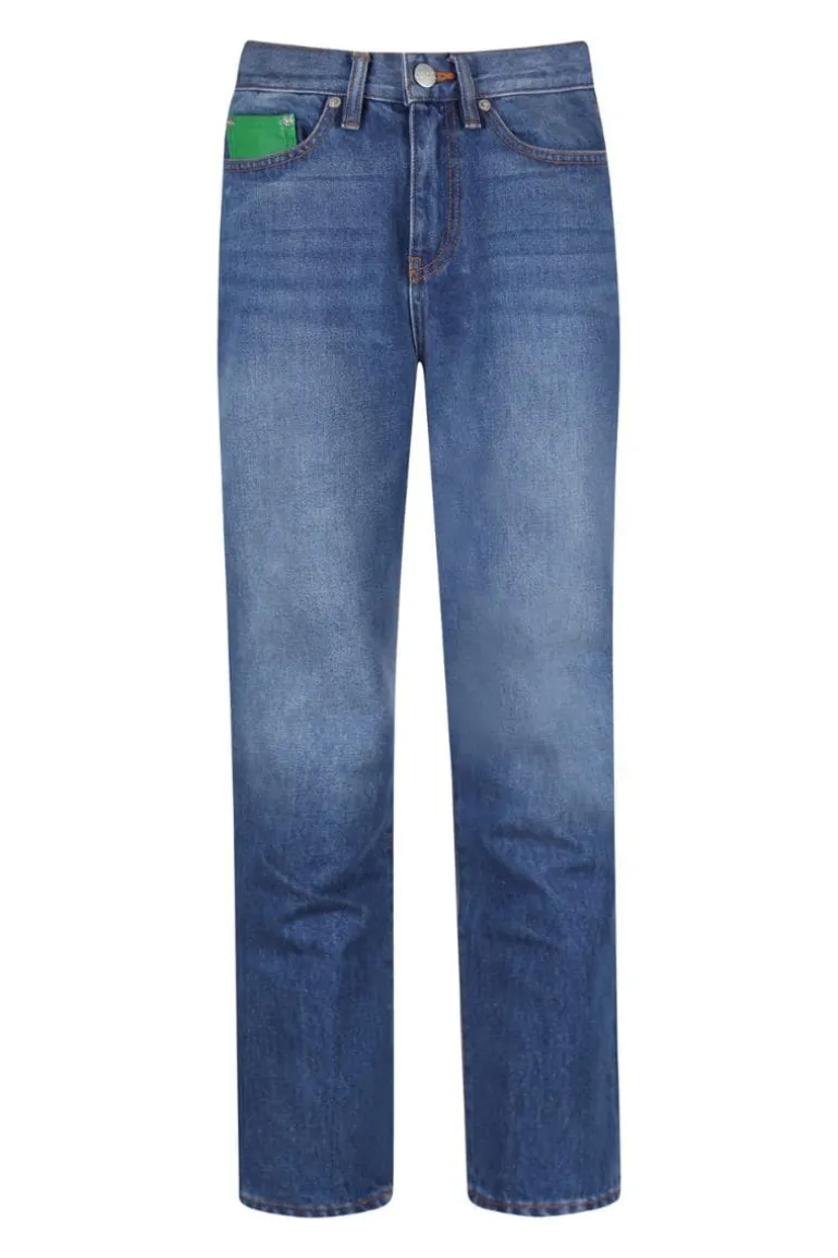 Pants<CULT MIA HIGH-RISE SLIM-LEG JEANS Dark Blue