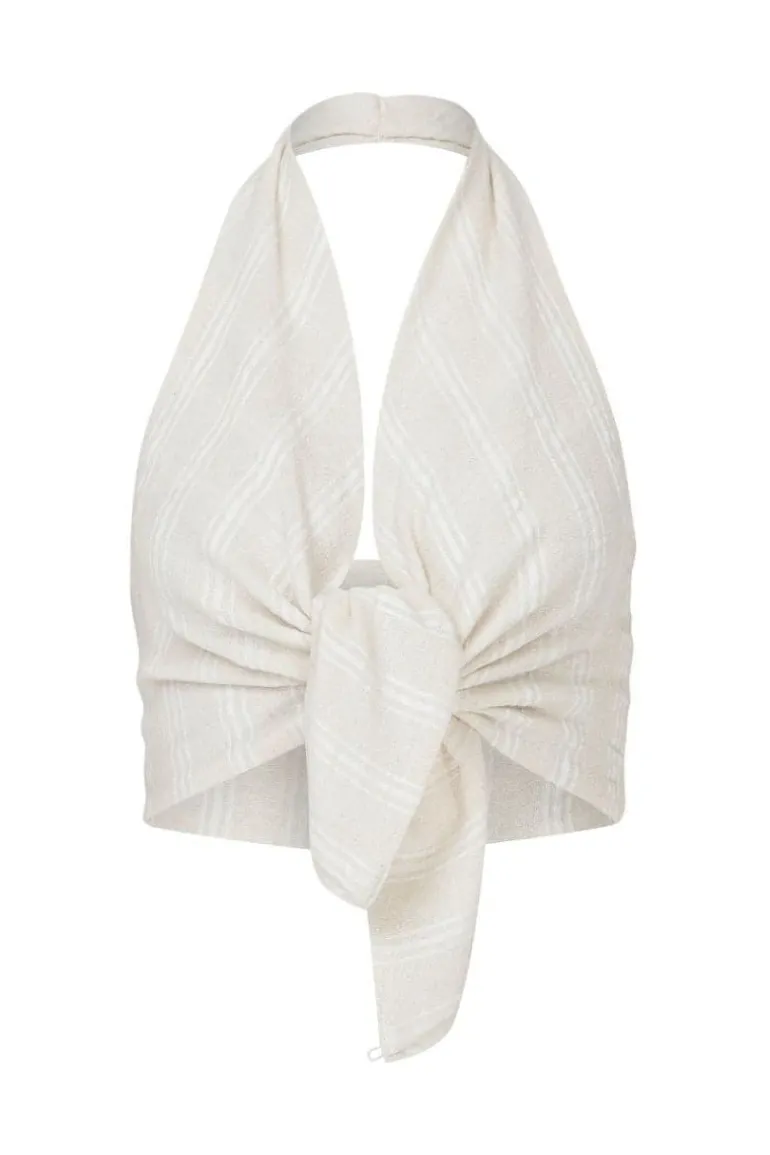 Tops<CULT MIA DENIZ TOP White Striped
