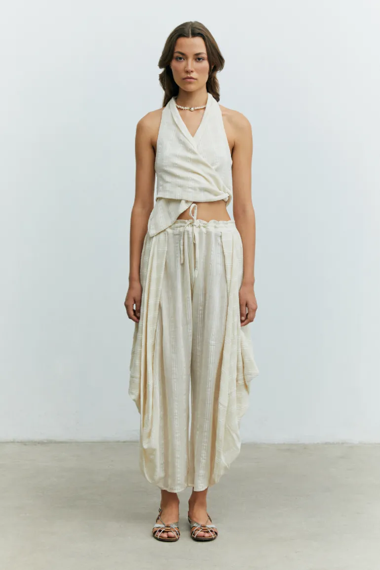Tops<CULT MIA DENIZ TOP White Striped