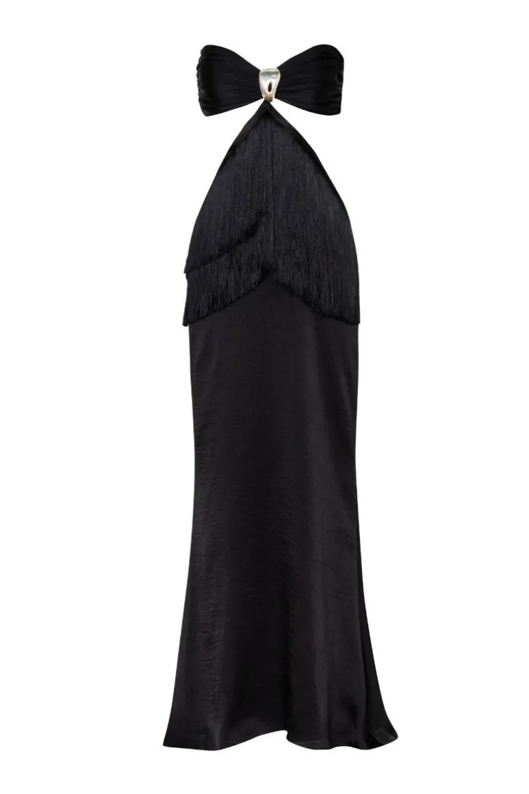 Dresses<CULT MIA DUA MAXI DRESS Coal