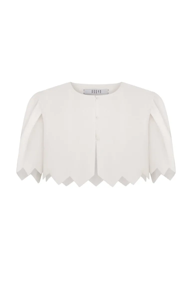 Tops<CULT MIA DZVINYTSYA CROP TOP White