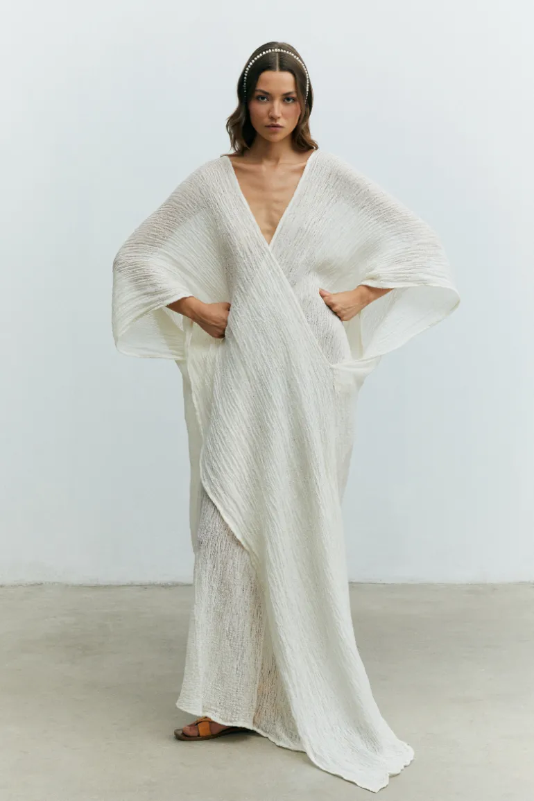 Swimwear<CULT MIA ECE KAFTAN Kaimak White