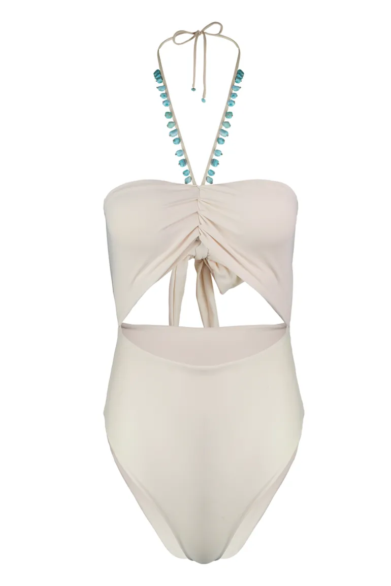 Swimwear<CULT MIA EL CAYO WHITE ONE PIECE Off White