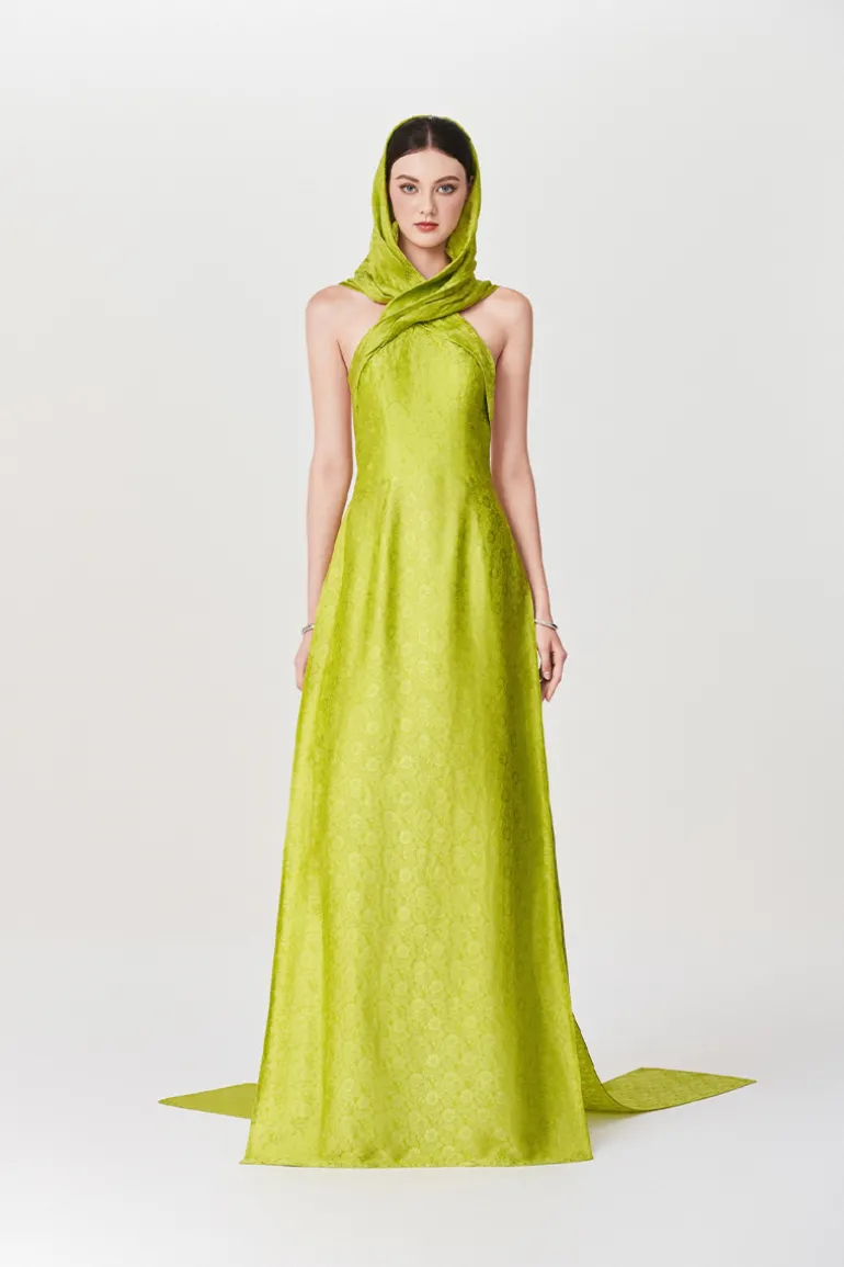 Outfit Sets<CULT MIA EMERALD ELEGANCE AO DAI SET IN GREEN Lime Green