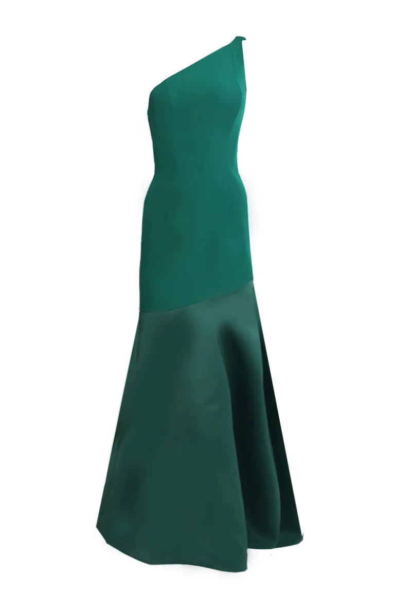 Dresses<CULT MIA EMERALD ONE-SHOULDER DRESS Emerald Green