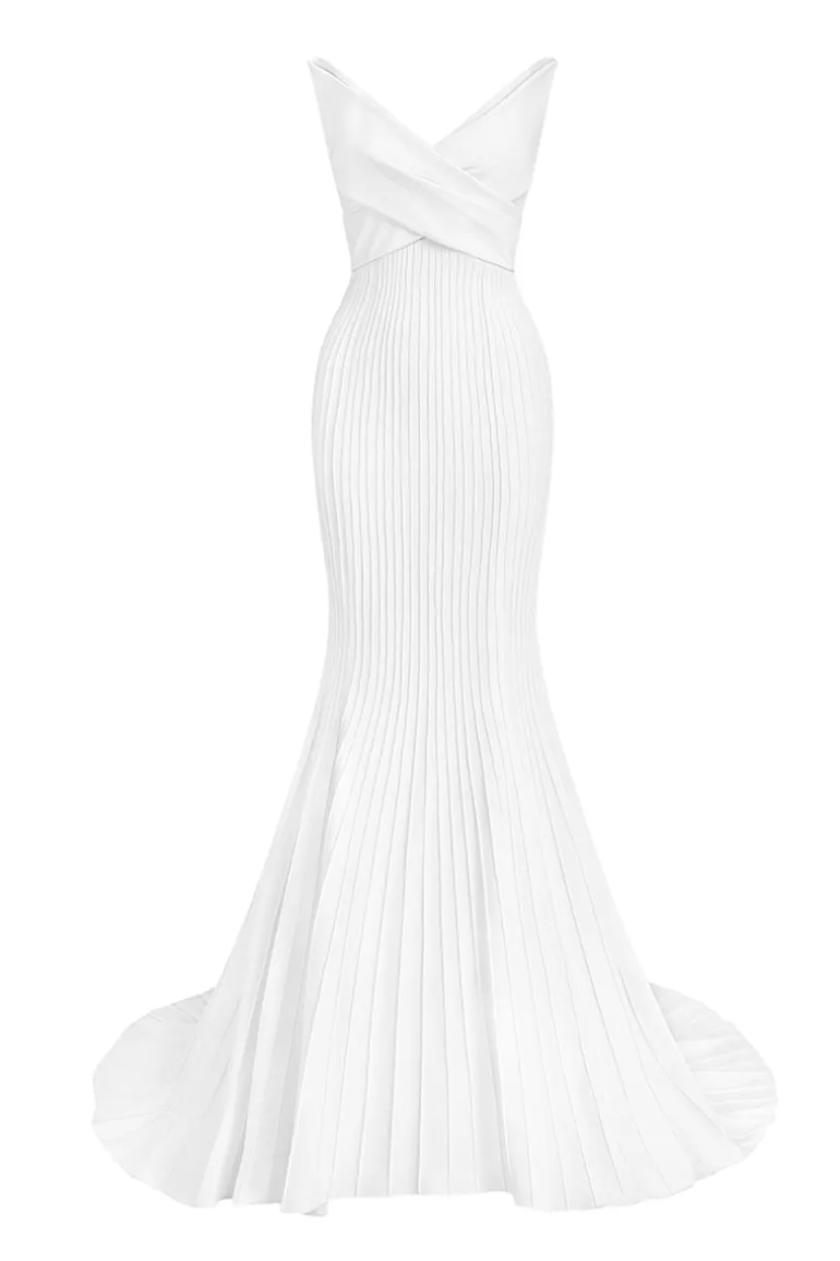 Dresses | Gowns<CULT MIA EMMA MERMAID GOWN Simply White
