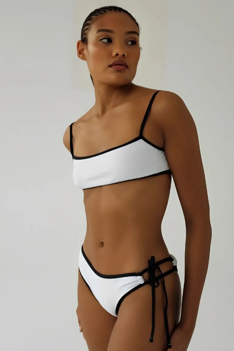Swimwear<CULT MIA ESPRESSO CHIARA SQUARE NECK BIKINI Silver/Green Sparkling