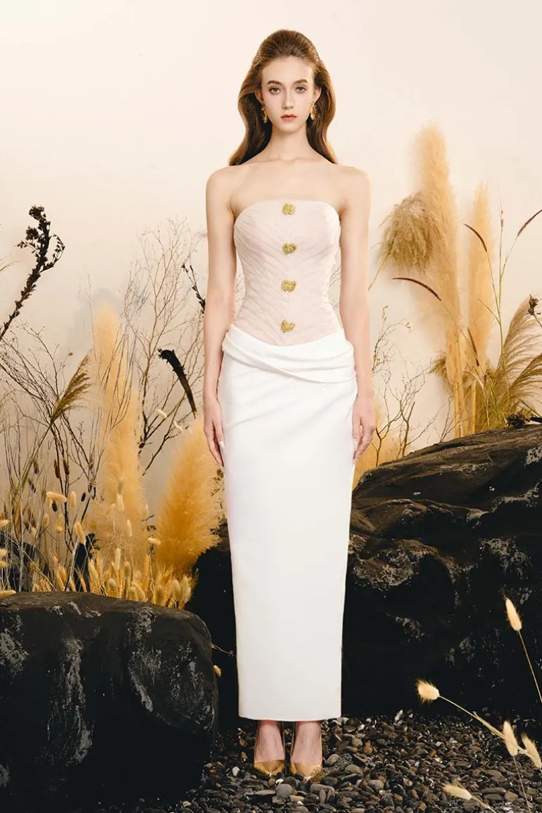 Dresses | Midi Dresses<CULT MIA ETHEREL MIDI DRESS White