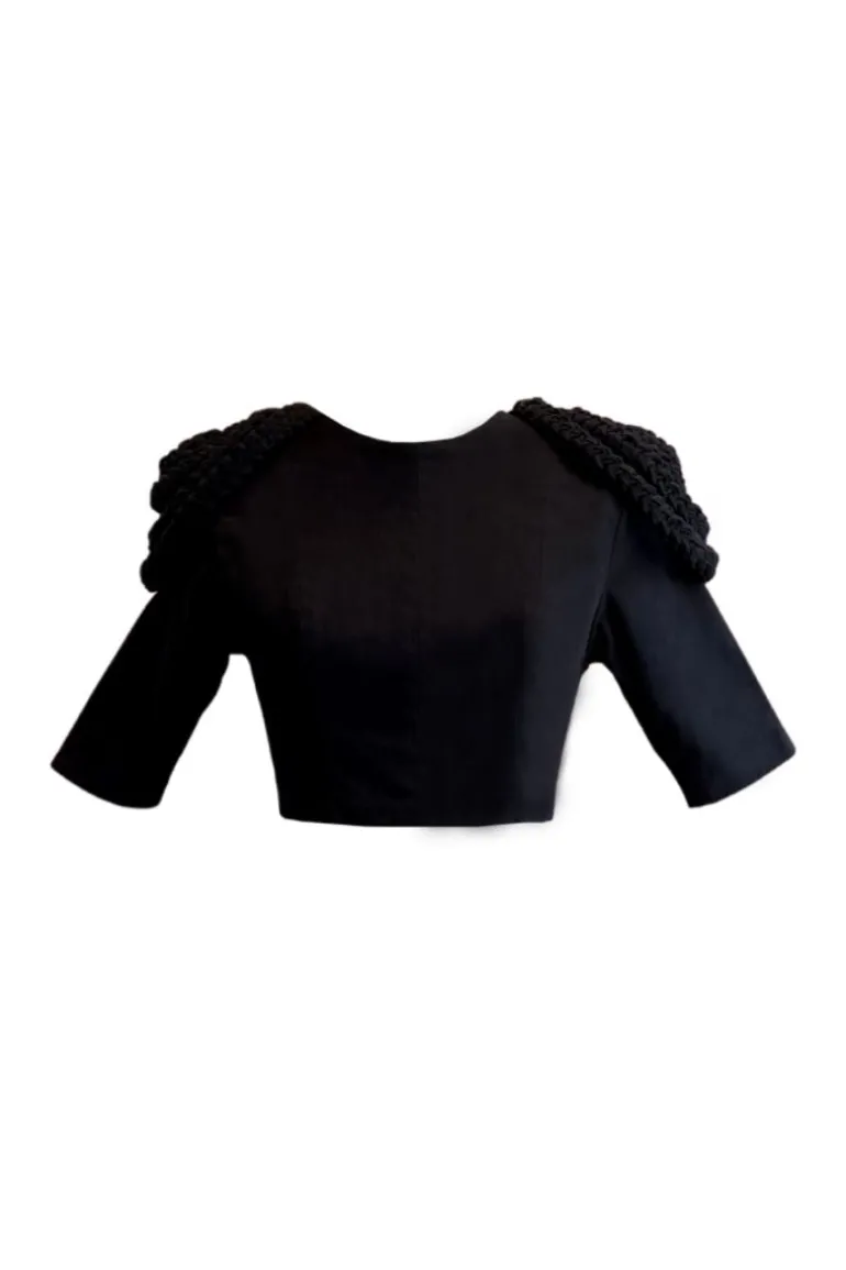 Tops<CULT MIA FEDORA CROPPED TOP Black Buffalo