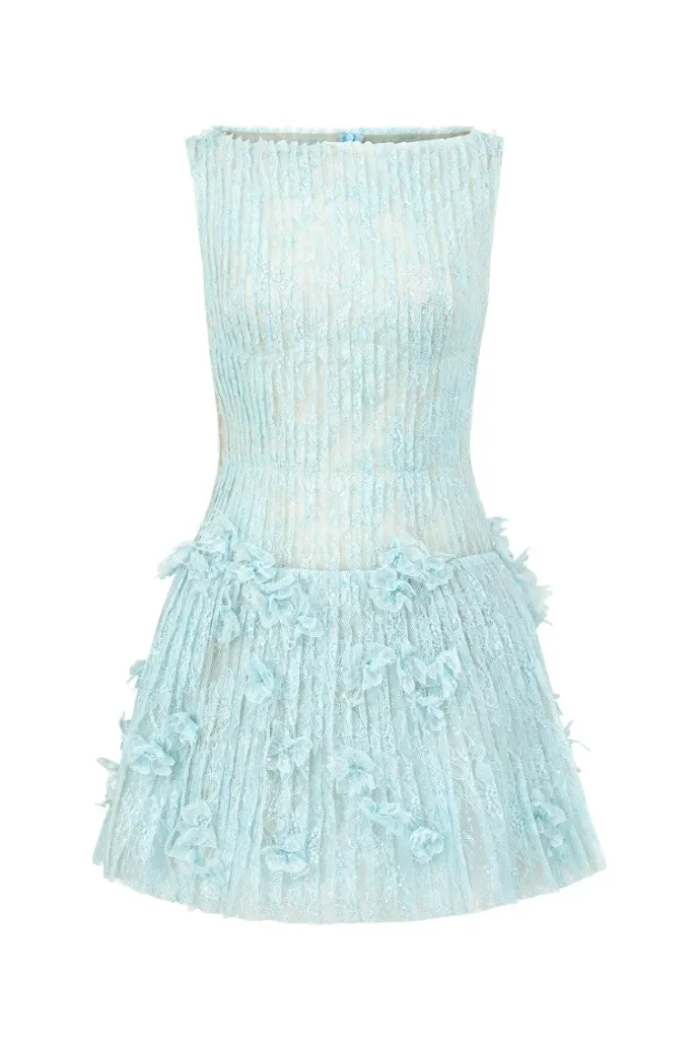 Dresses | Mini Dresses<CULT MIA FLAVIA LACE DRESS IN Aqua