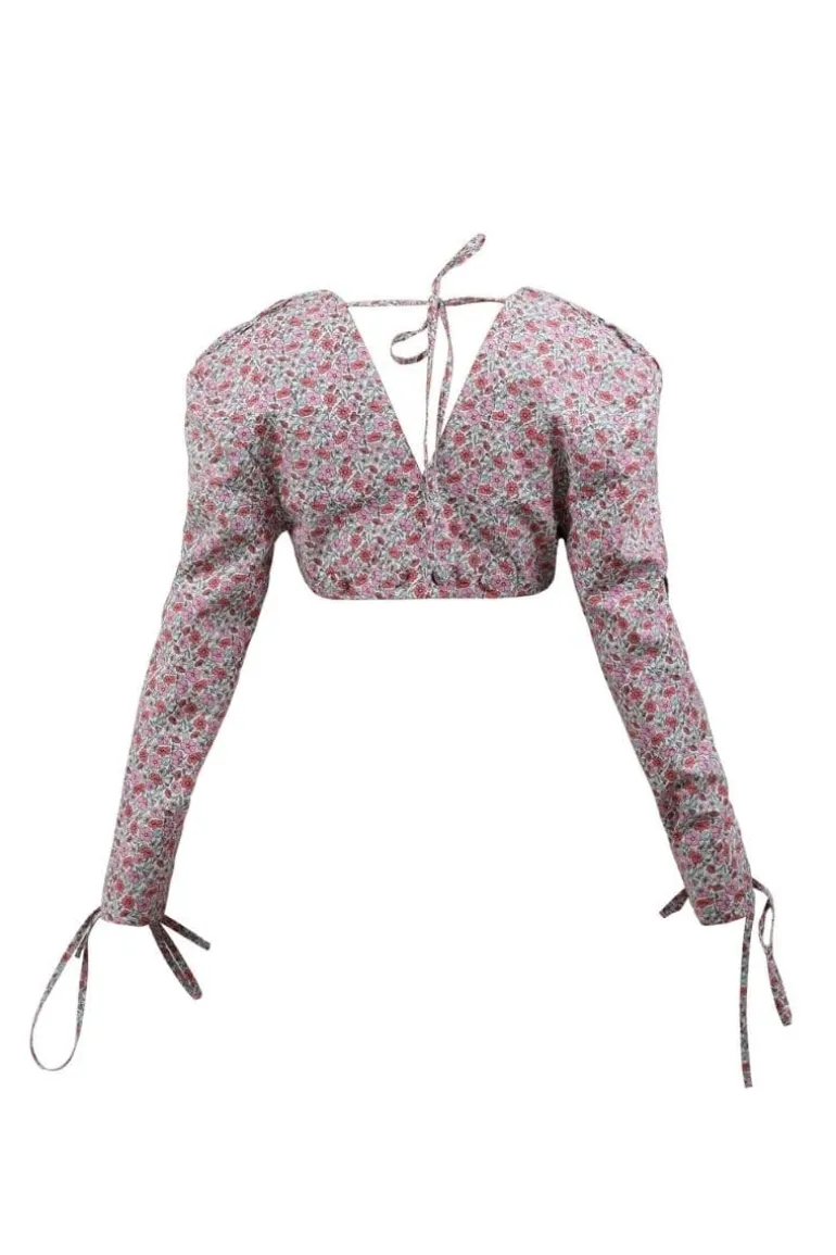 Blazers<CULT MIA FLORAL CROPPED BLAZER Pink