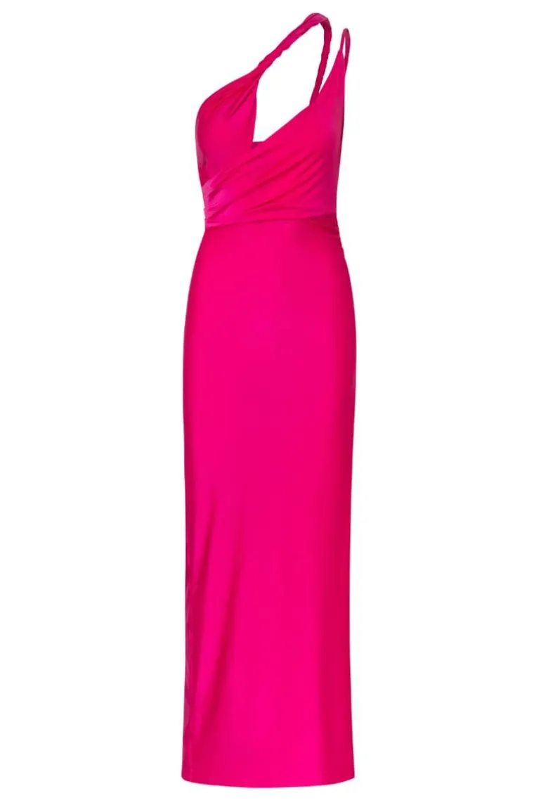 Dresses<CULT MIA LIA CUT-OUT MAXI DRESS Fuchsia