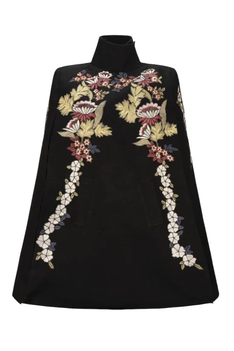 Jackets<CULT MIA GAIA BLACK WISTERIA CAPE Multicolor