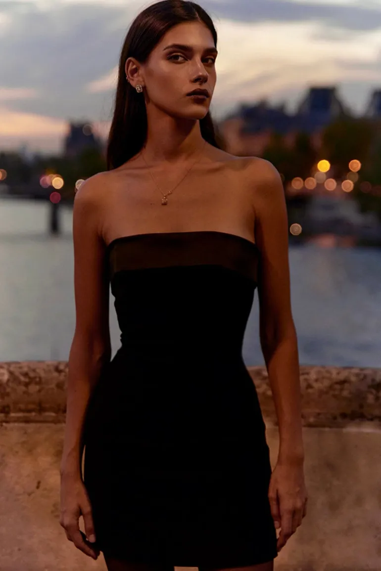 Dresses | Mini Dresses<CULT MIA GEMMA CREPE MINI DRESS Black