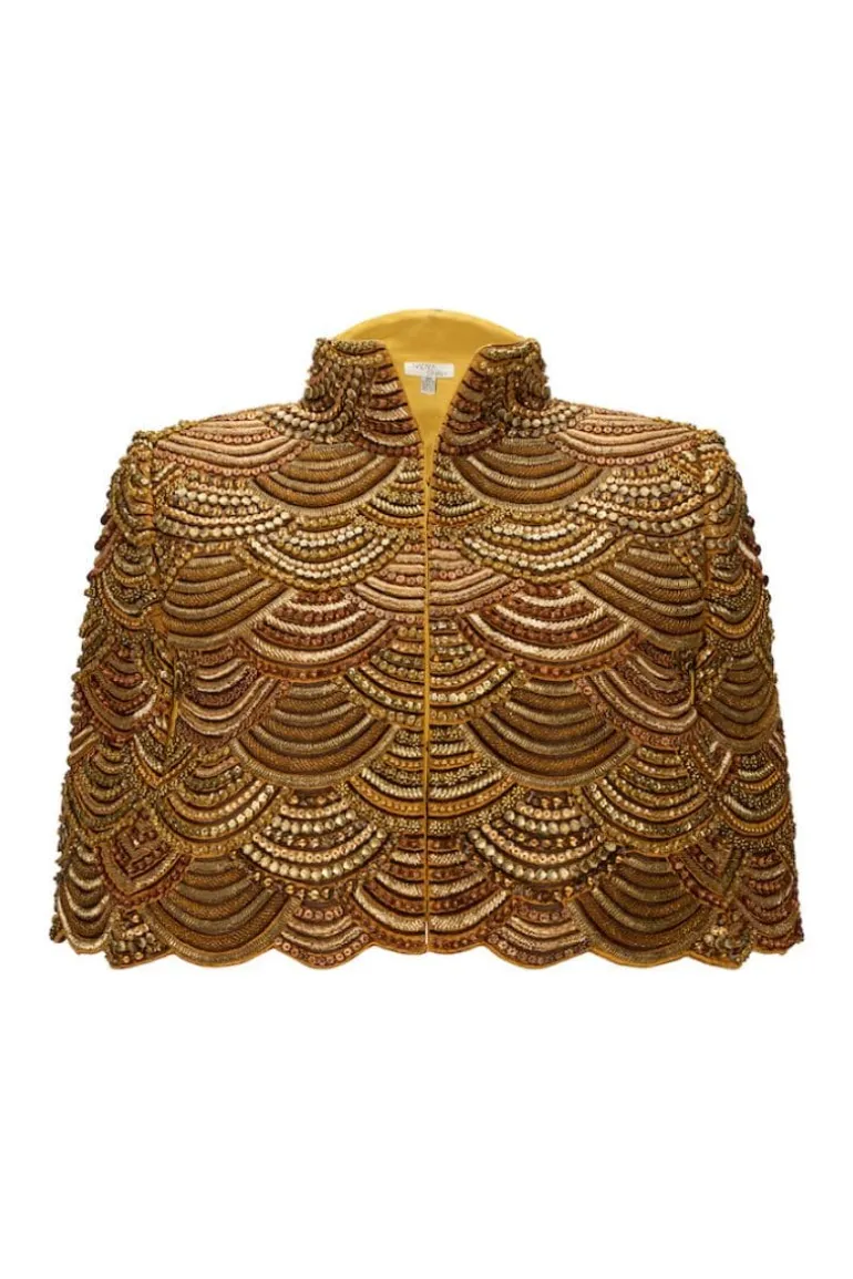 Jackets<CULT MIA GILT DE HAVILLAND CAPE Gold