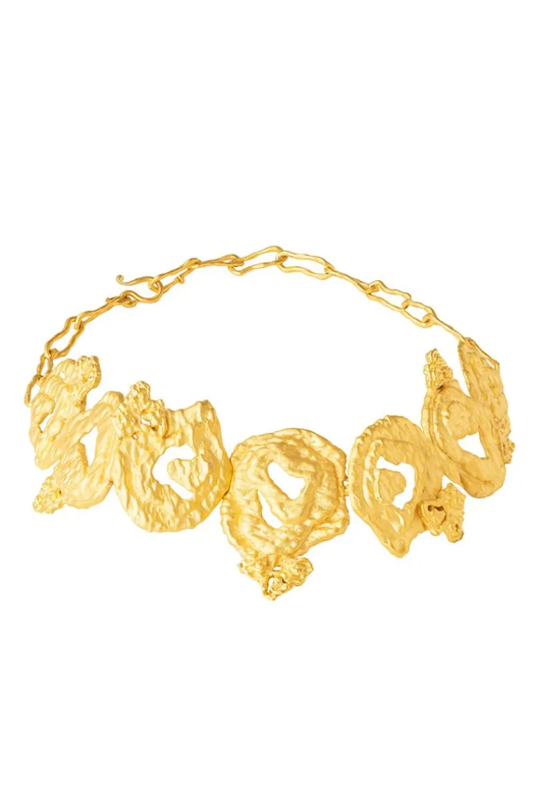 Necklaces<CULT MIA GRAVEL NECKLACE Gold