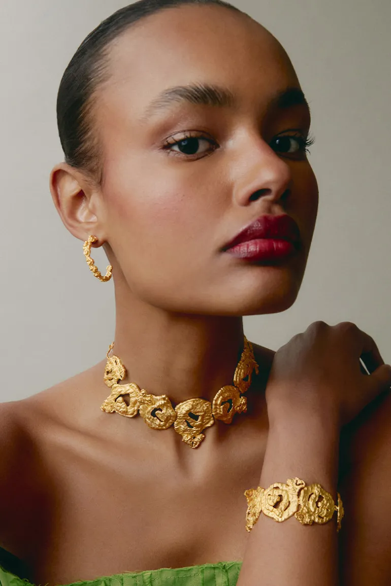 Necklaces<CULT MIA GRAVEL NECKLACE Gold