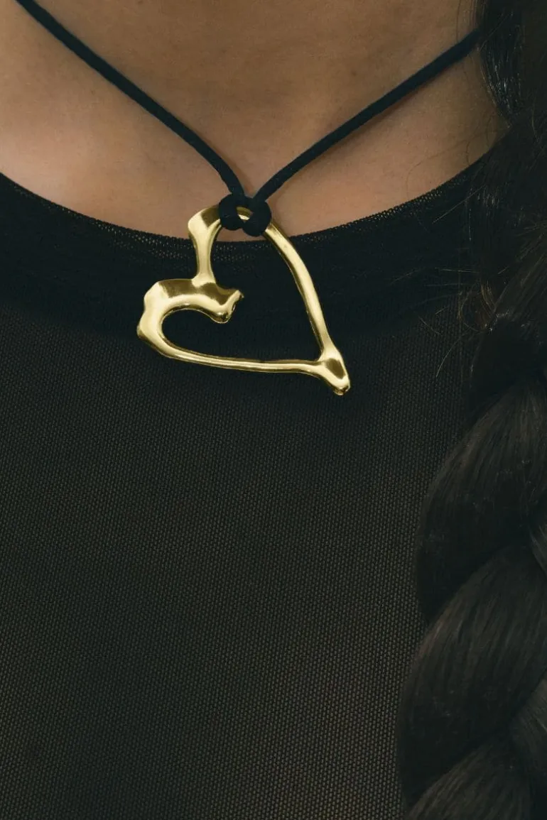 Necklaces<CULT MIA MELTING HEART N°01 WITH CORD Gold