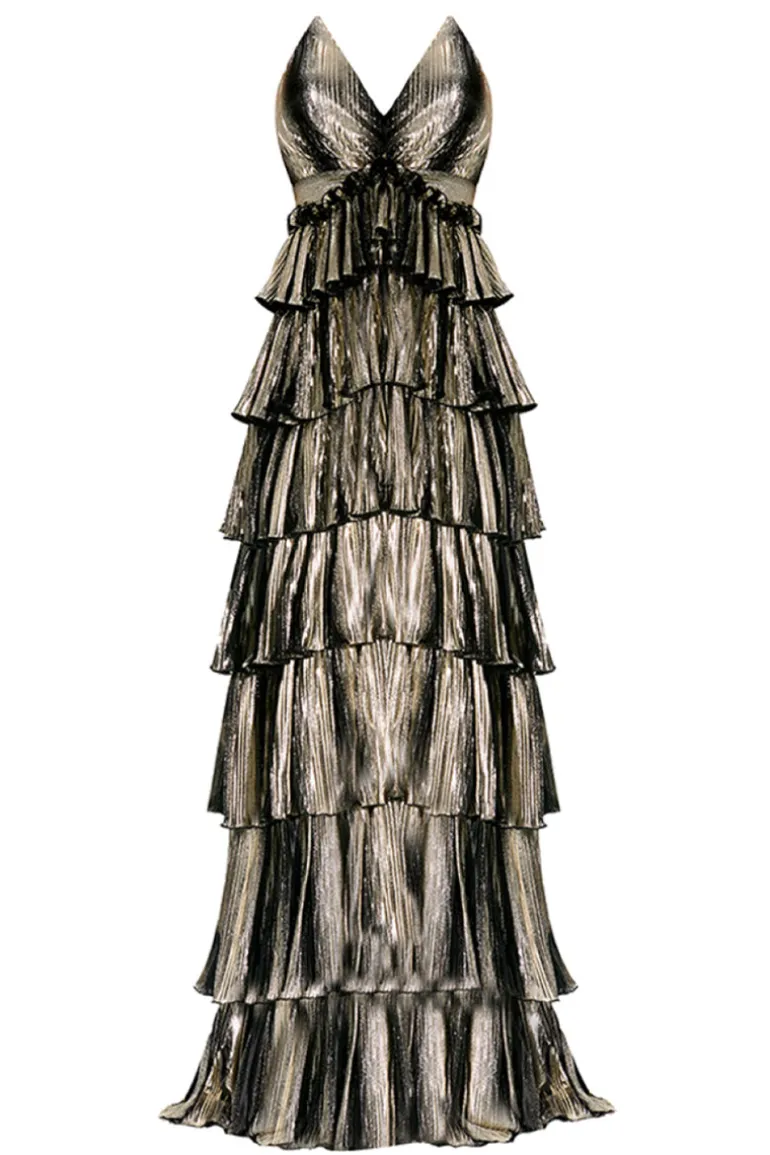Dresses | Gowns<CULT MIA EN VERSAILLES GOWN Gold