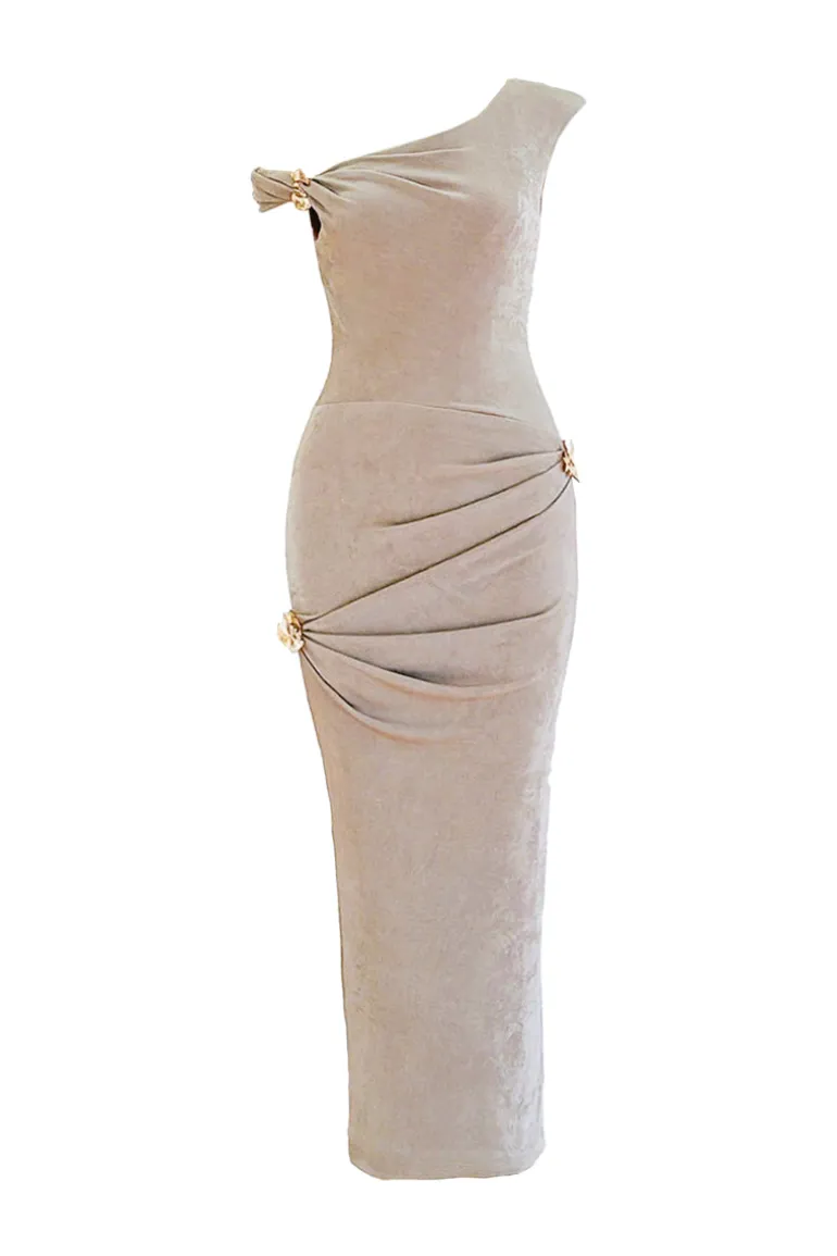 Dresses | Midi Dresses<CULT MIA GRACEFUL MIDI DRESS Beige