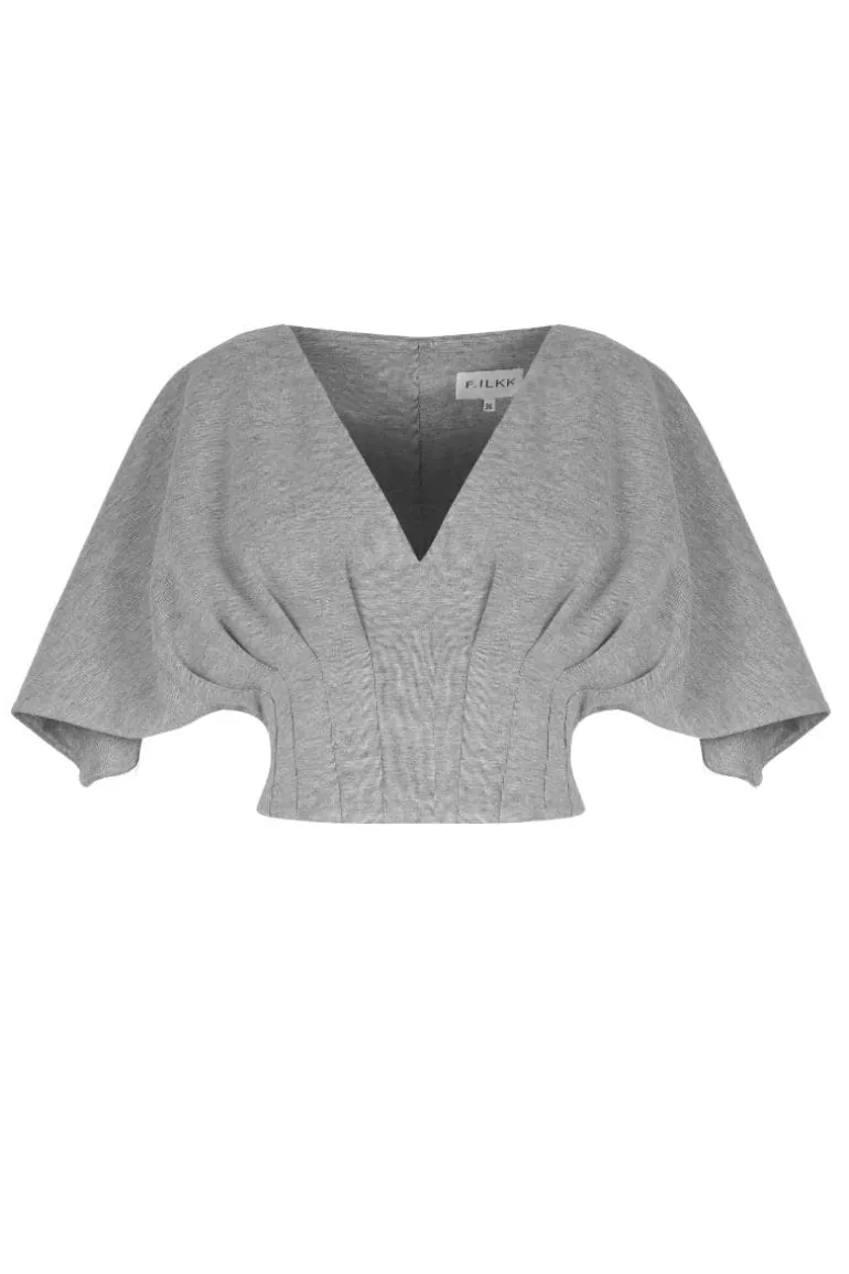 Tops<CULT MIA DART TOP Gray