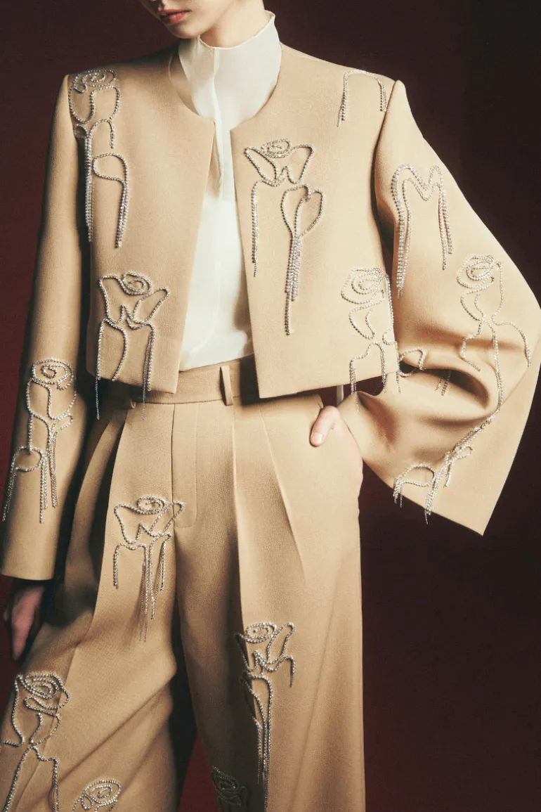 Pants<CULT MIA GRAYSON STRAIGHT WIDE LEG FLOOR LENGTH PANTS IN Brown