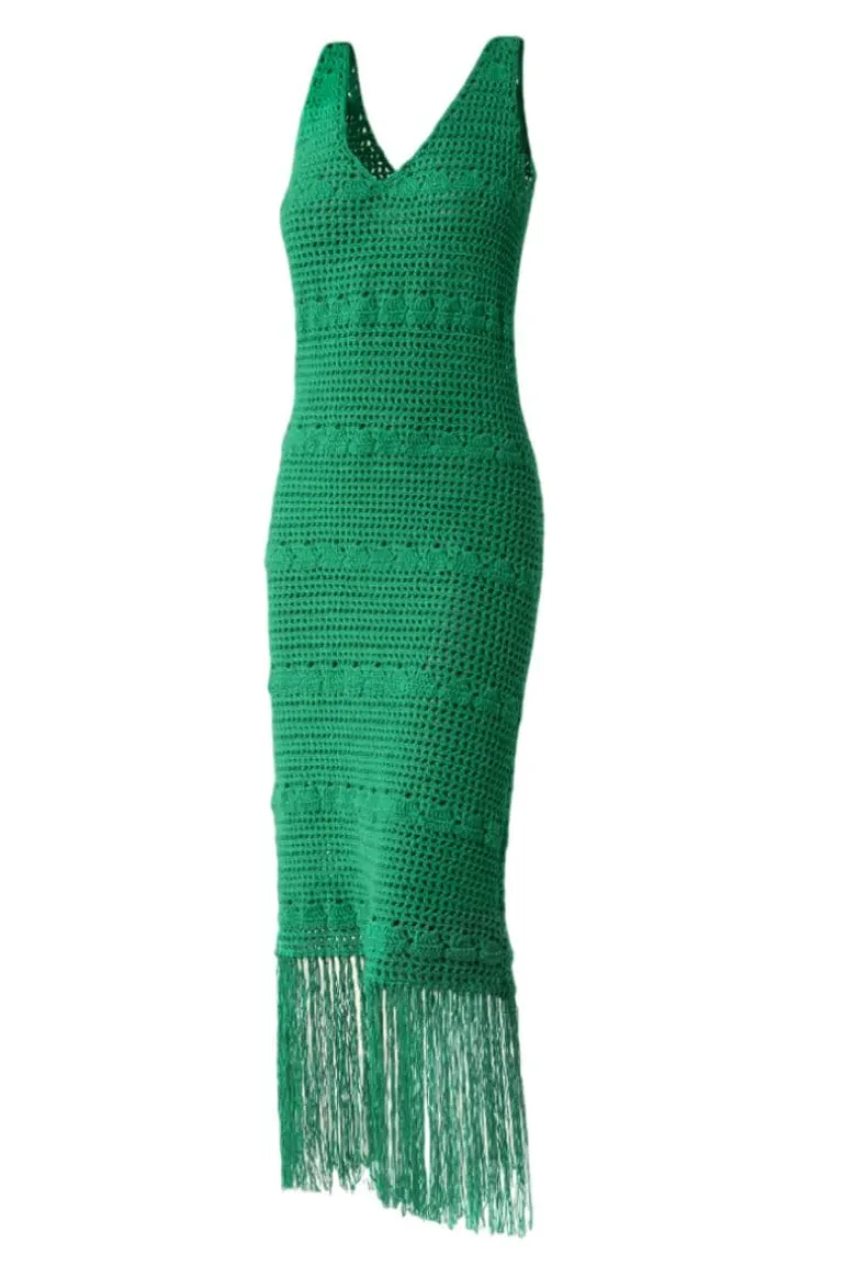 Dresses | Midi Dresses<CULT MIA GLASS KNITTED MIDI DRESS Green