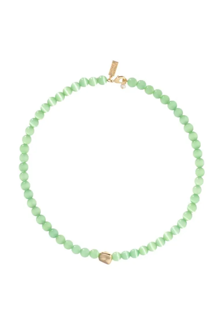 Necklaces<CULT MIA GREEN TOKYO CHOKER Green/Gold