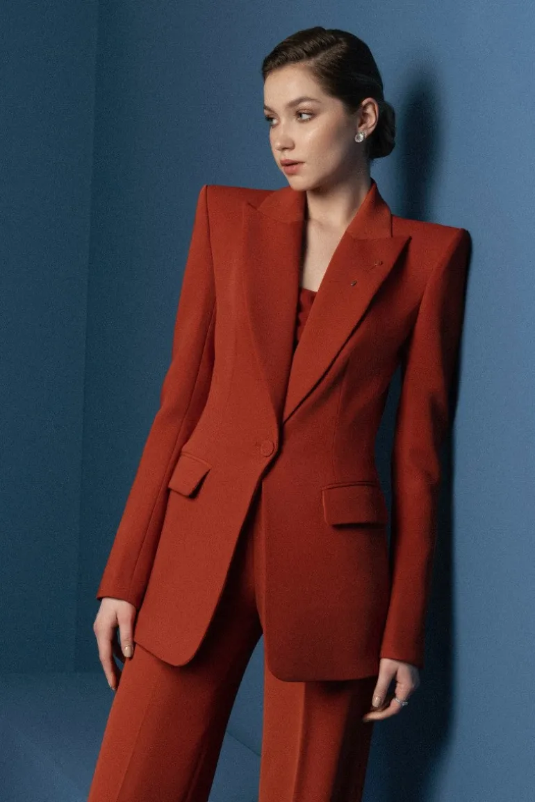 Blazers<CULT MIA HAIZEA JACKET Burnt Orange