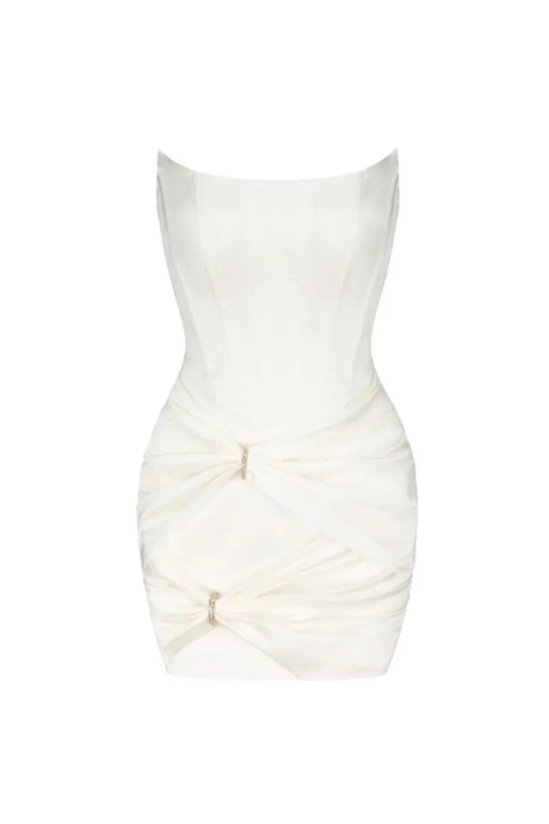 Dresses | Mini Dresses<CULT MIA HELENA STRAPLESS MINI DRESS White