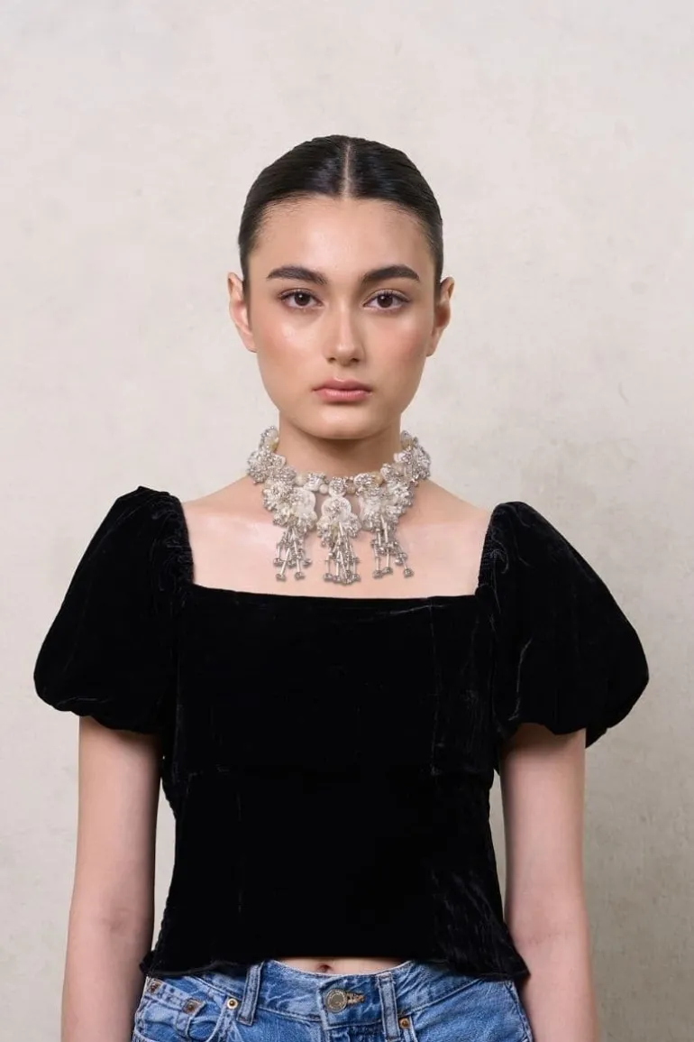 Necklaces<CULT MIA ROSA CREAM NECKLACE Honey