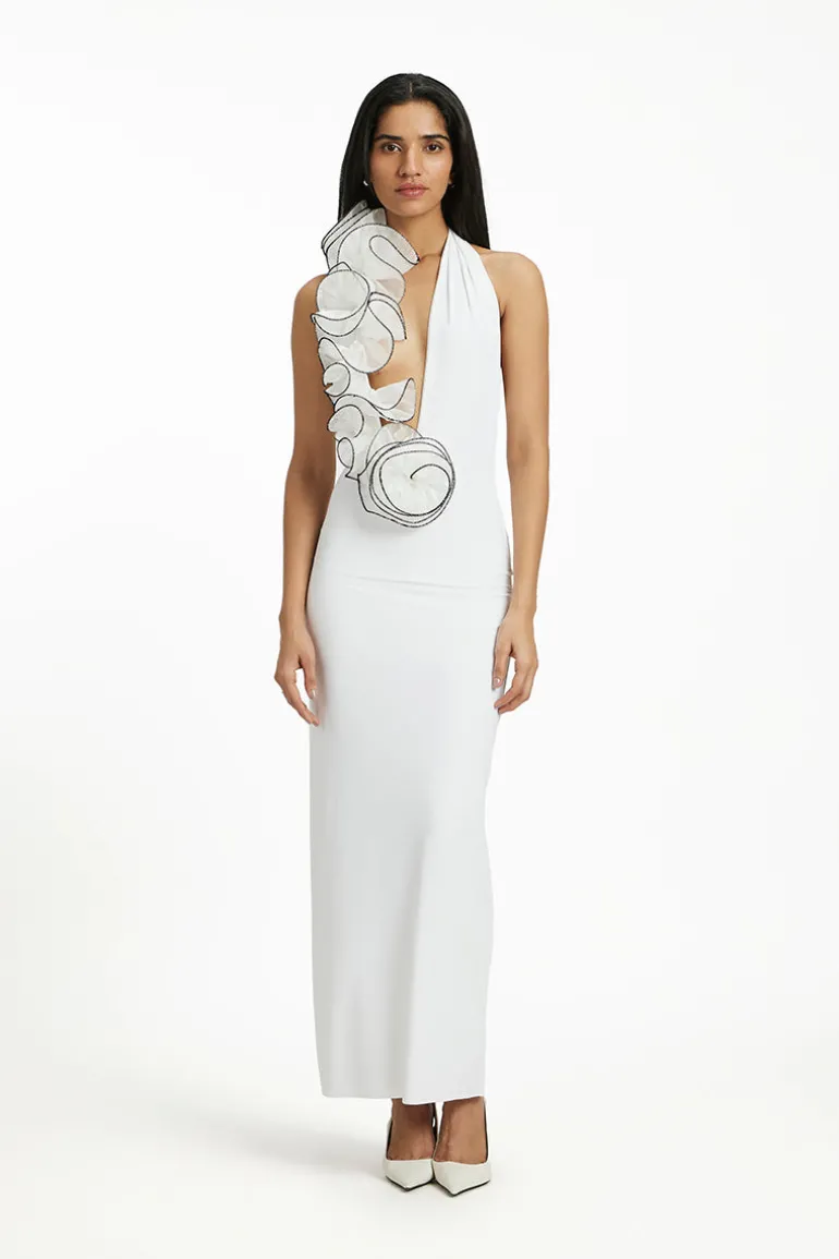 Dresses | Midi Dresses<CULT MIA HOPE V NECK MIDI DRESS White