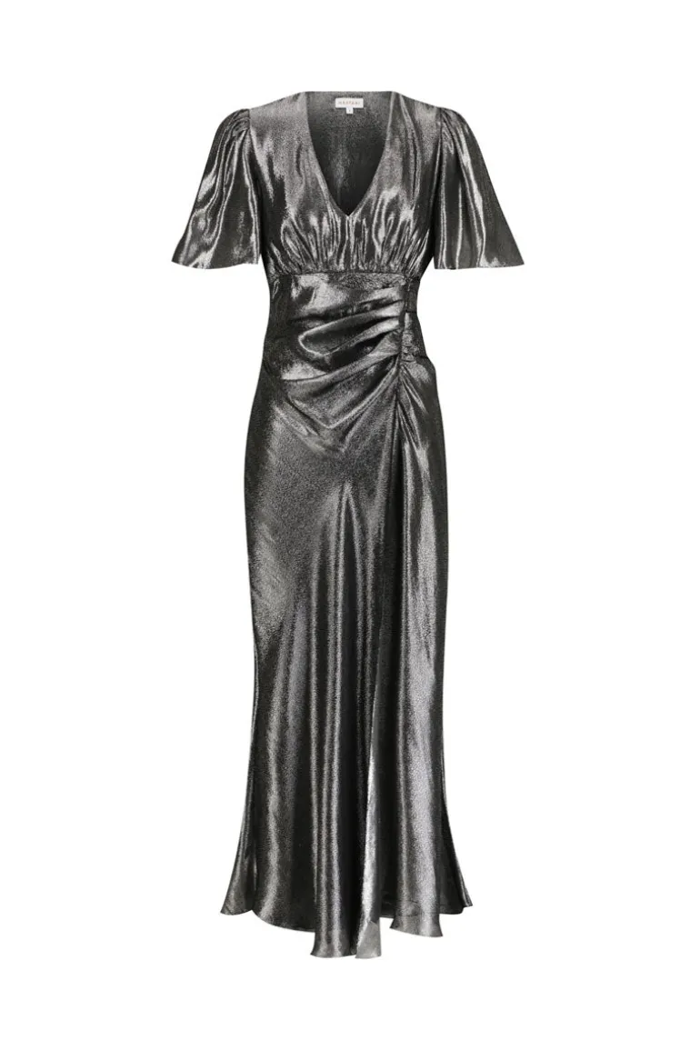 Dresses | Midi Dresses<CULT MIA IBADAT DRESS IN Noir Metallic