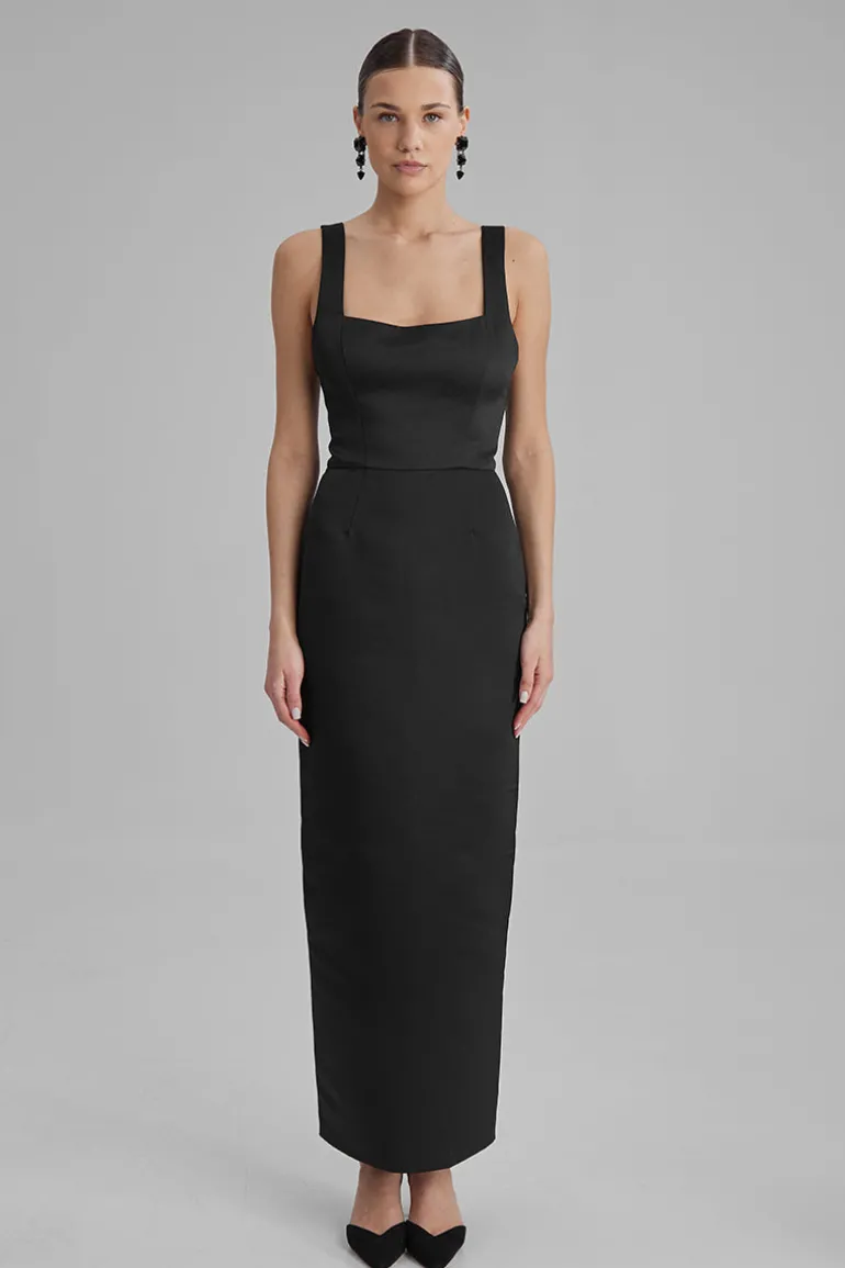 Dresses<CULT MIA IDA BLACK MAXI DRESS Jet Black