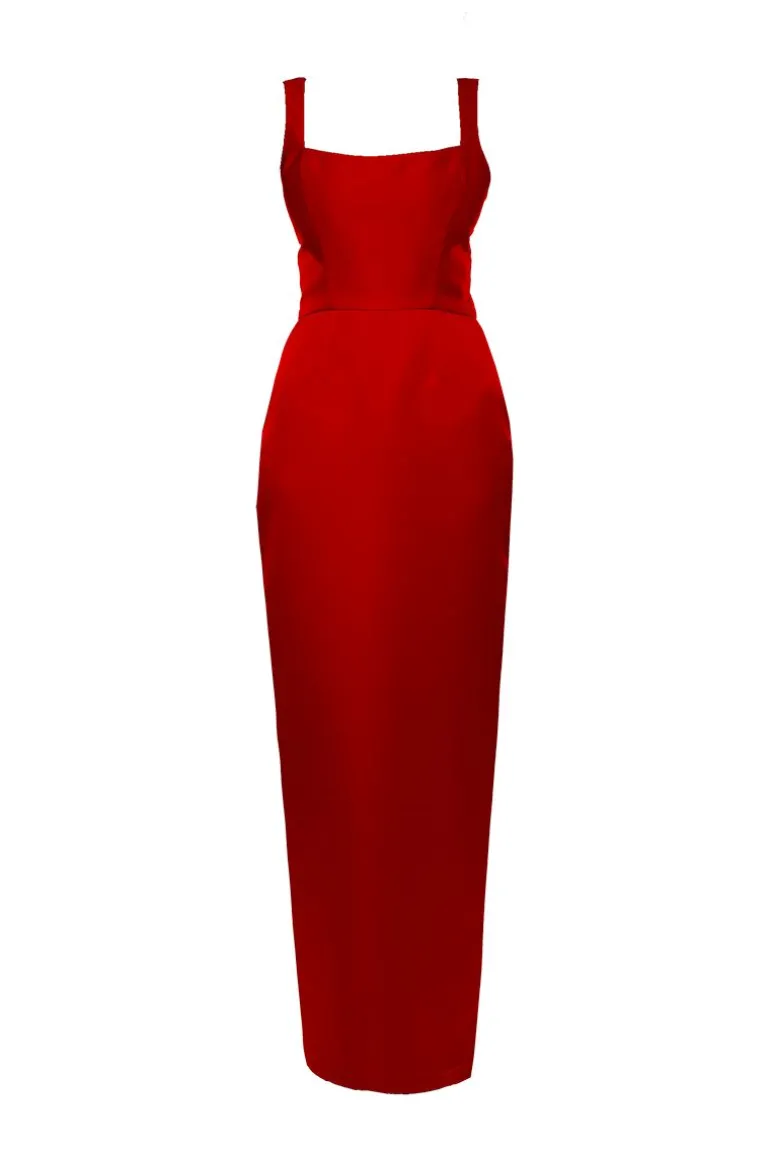 Dresses<CULT MIA IDA RED MAXI DRESS Radiant Red