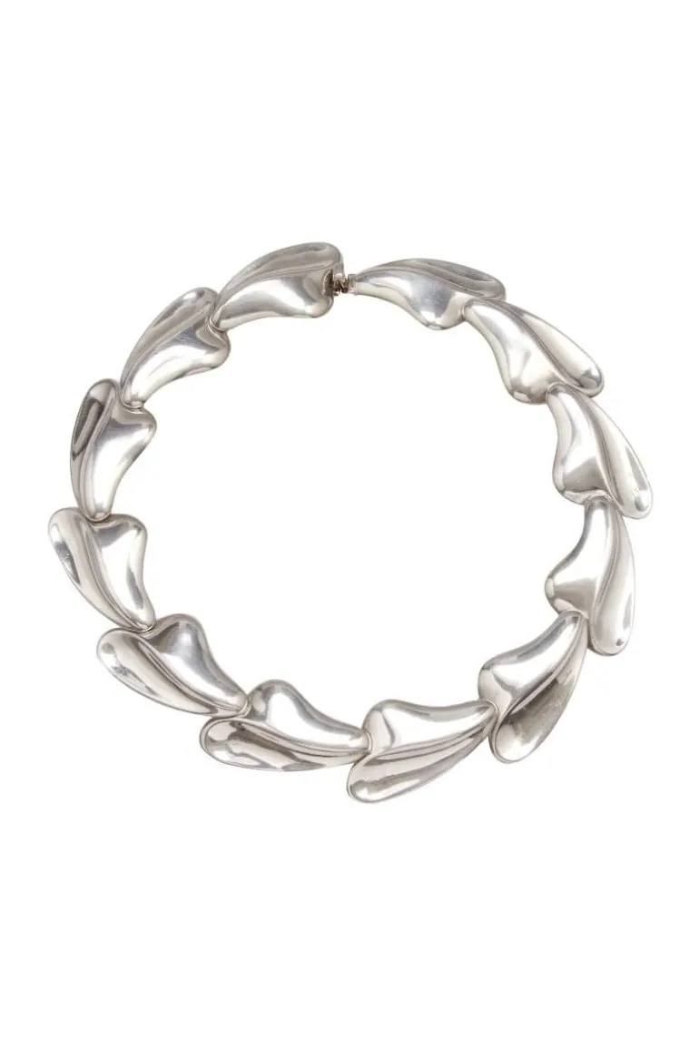 Necklaces<CULT MIA IMITATION RHODIUM PLATED ABSTRACT NECKLACE Silver