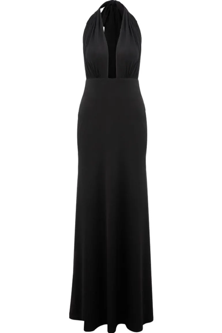 Dresses<CULT MIA INES JERSEY MAXI DRESS Noir