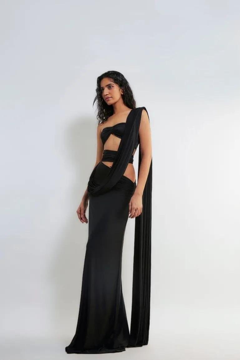 Dresses<CULT MIA INGA CUT-OUT MAXI DRESS Black
