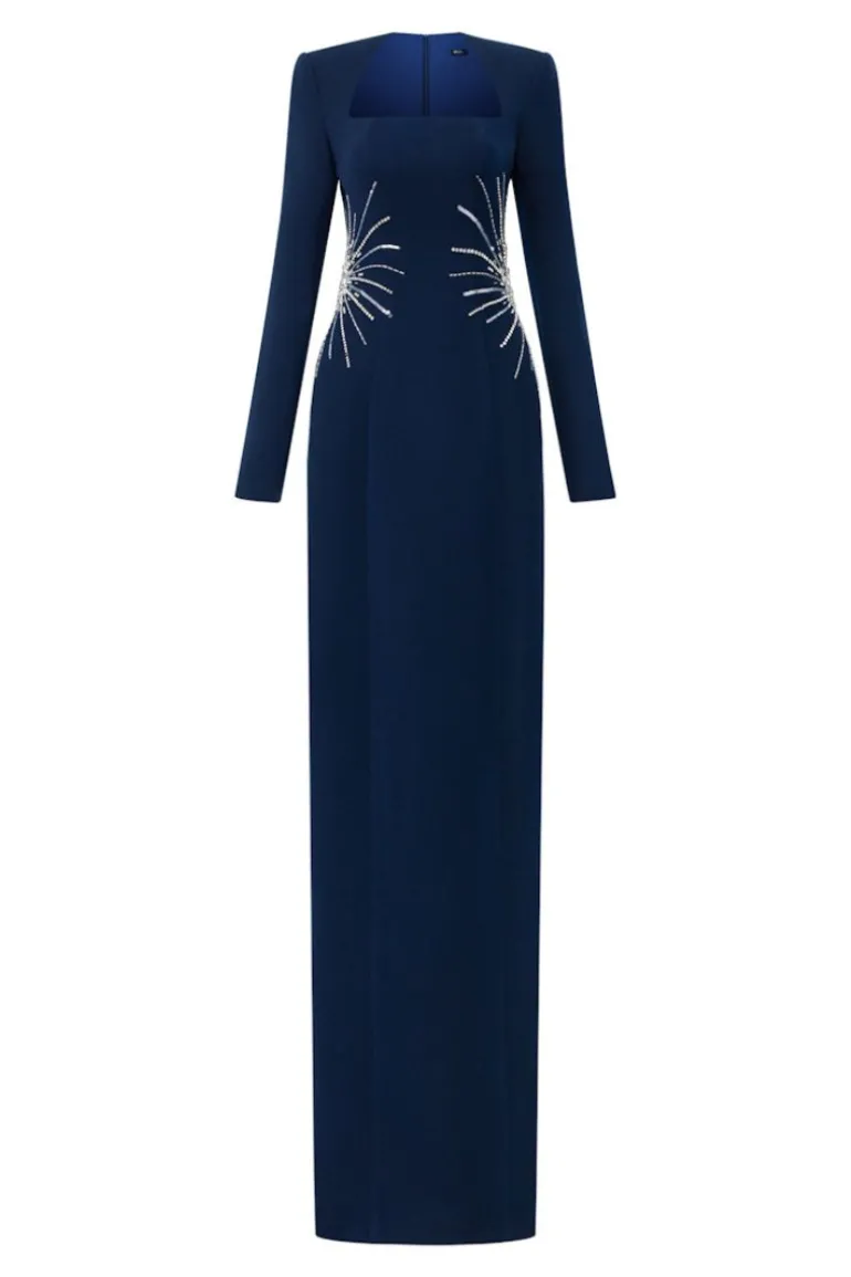 Dresses<CULT MIA IRENE CREPE BODYCON MAXI DRESS Dark blue