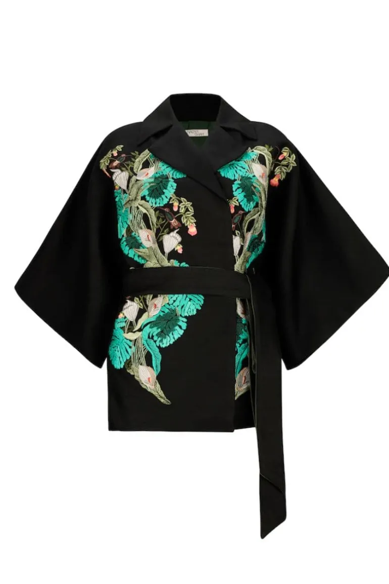 Jackets<CULT MIA IRIS IN CARTEGNA JACKET Black/Green