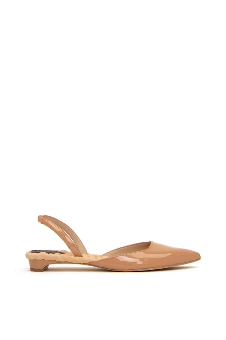 Flats<CULT MIA JACKIE SLINGBACK FLATS Nude patent-effect
