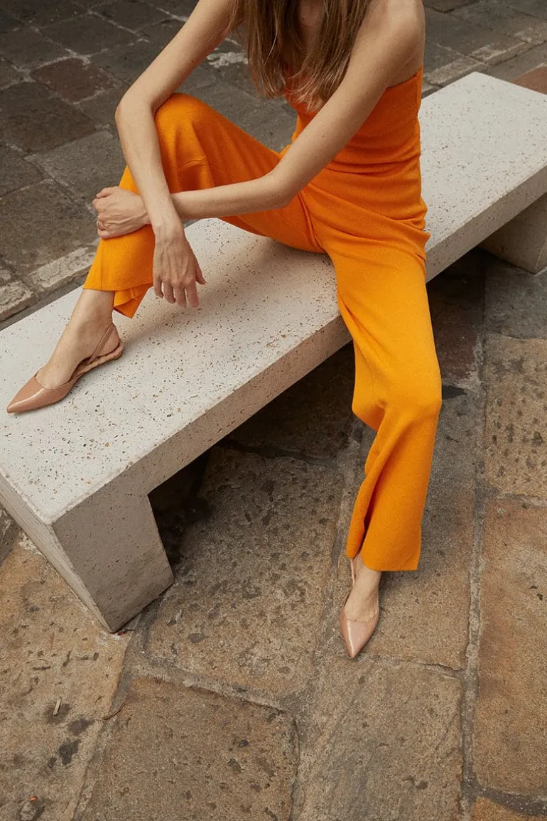 Flats<CULT MIA JACKIE SLINGBACK FLATS Nude patent-effect