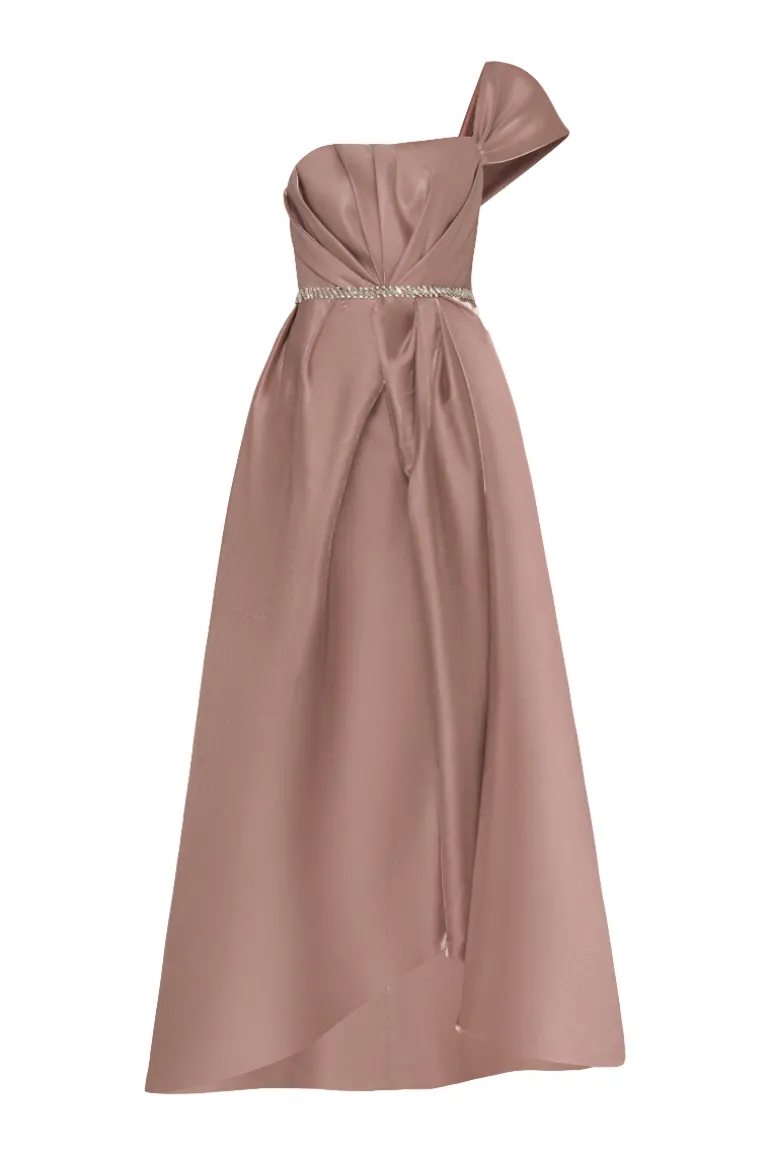 Dresses<CULT MIA JOSE BEADED PRINCESS MAXI DRESS Brown