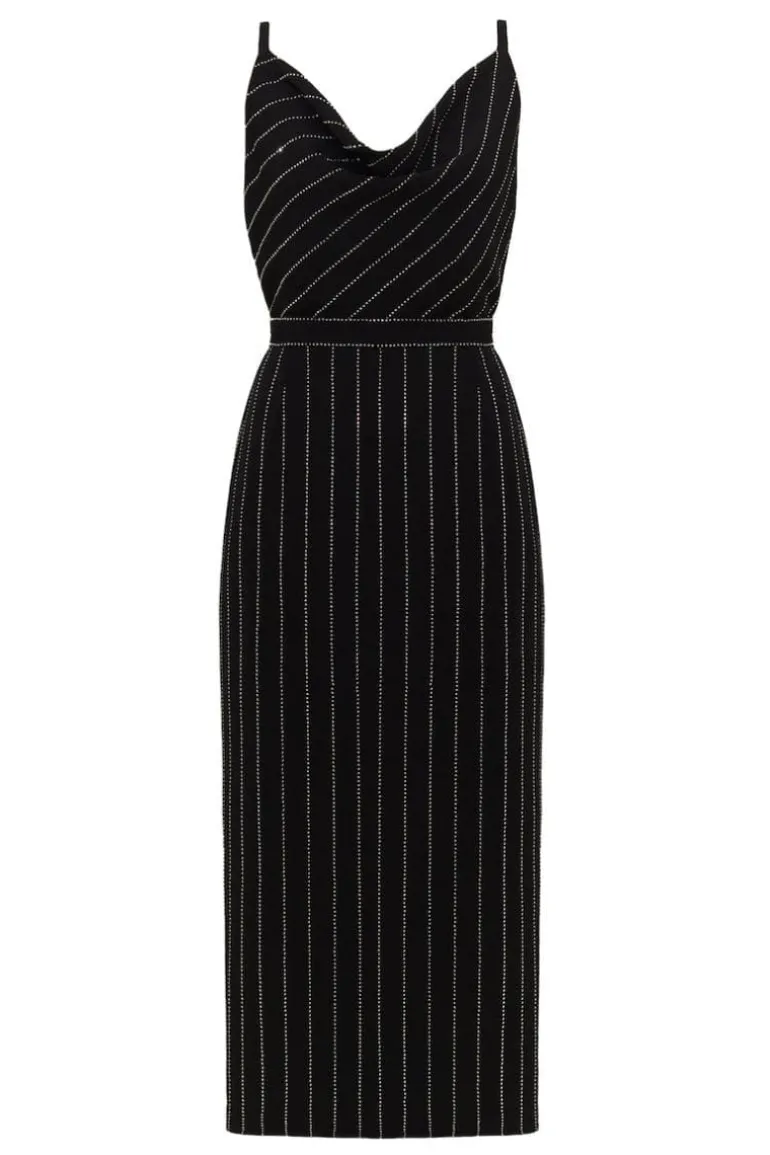 Dresses | Midi Dresses<CULT MIA KAMEA RHINESTONE MIDI DRESS Black