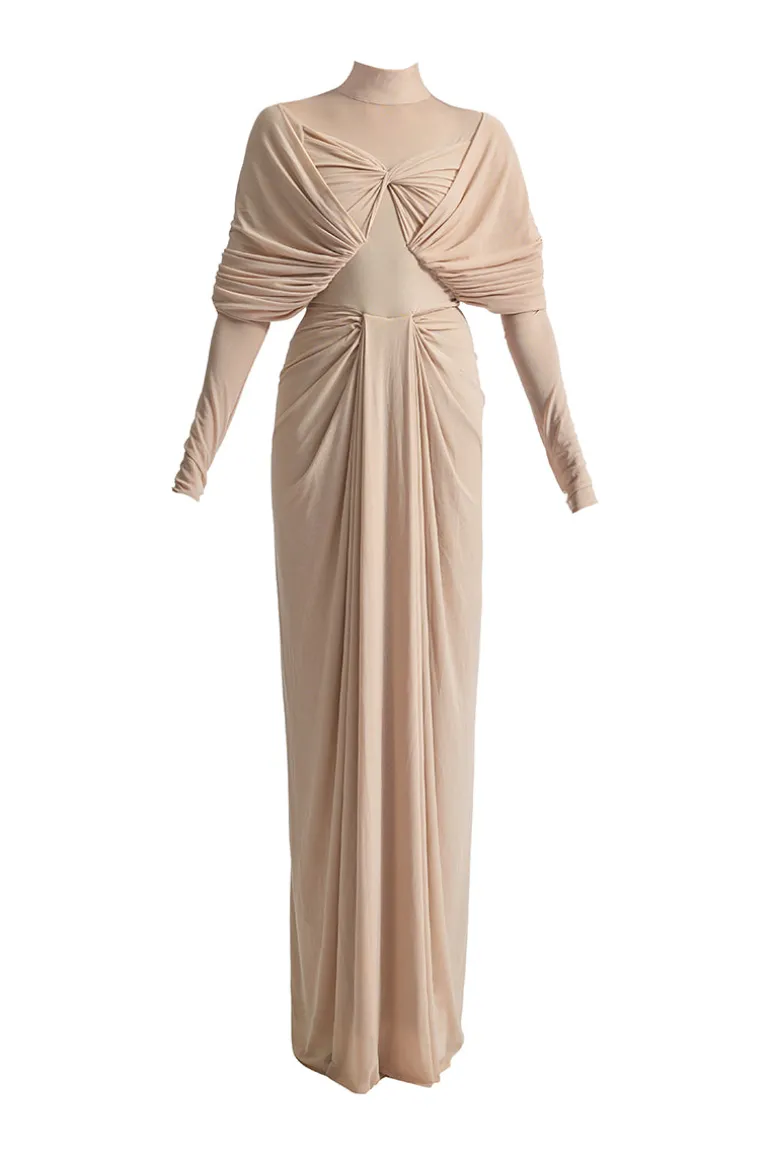 Dresses<CULT MIA KENNY MAXI DRESS Chalk Beige