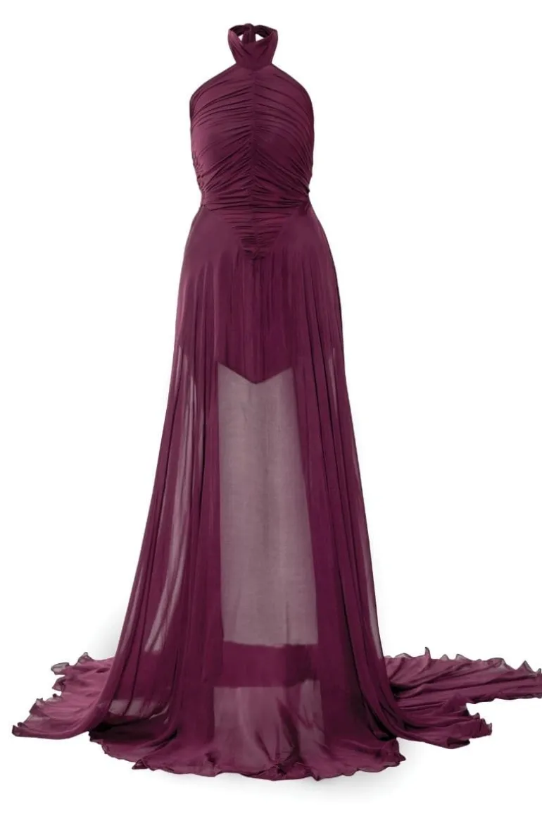 Dresses | Gowns<CULT MIA KERSTIN FLARED GOWN Wine