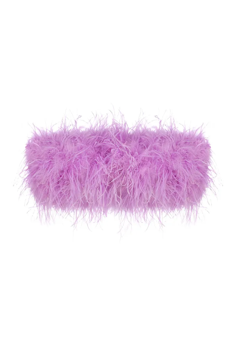 Tops<CULT MIA FEATHER TOP Lavander